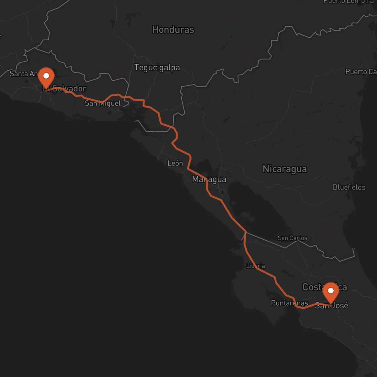 Ruta San Salvador - San José