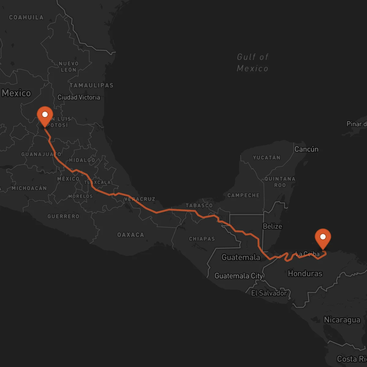 Ruta Trujillo - San Luis Potosí