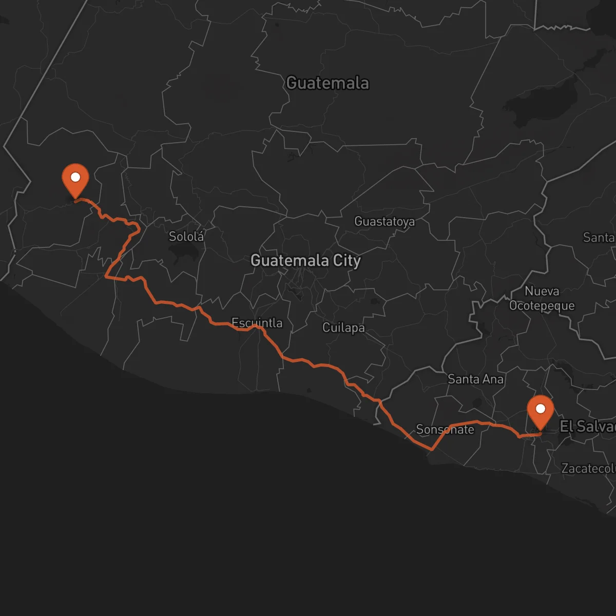 Ruta San Salvador - San Marcos