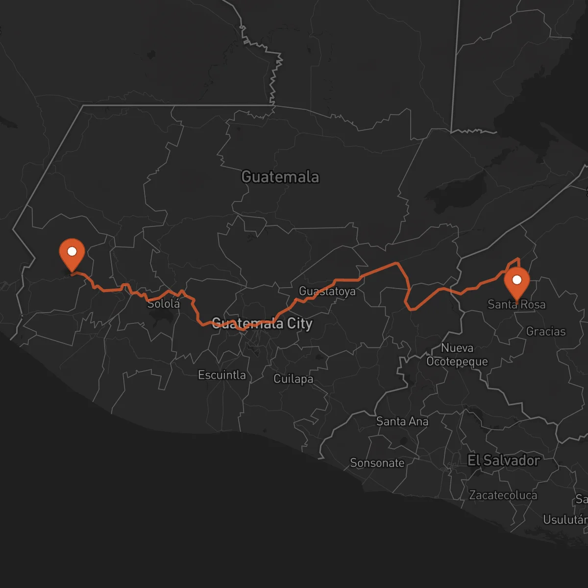 Ruta San Marcos - Santa Rosa de Copán