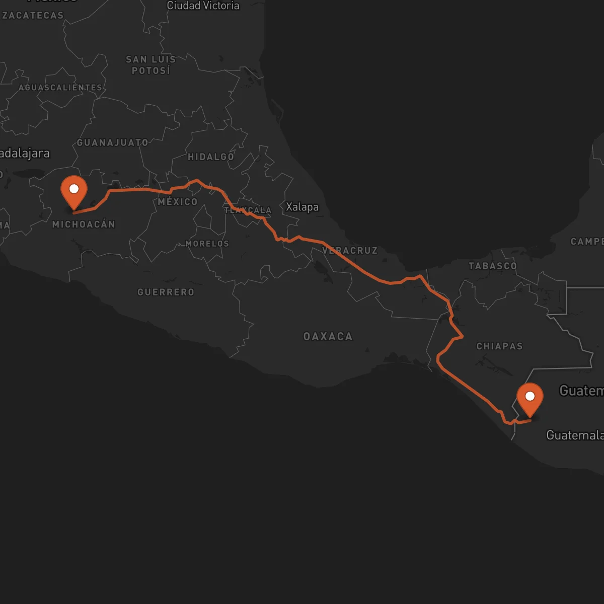 Ruta Uruapan - San Marcos