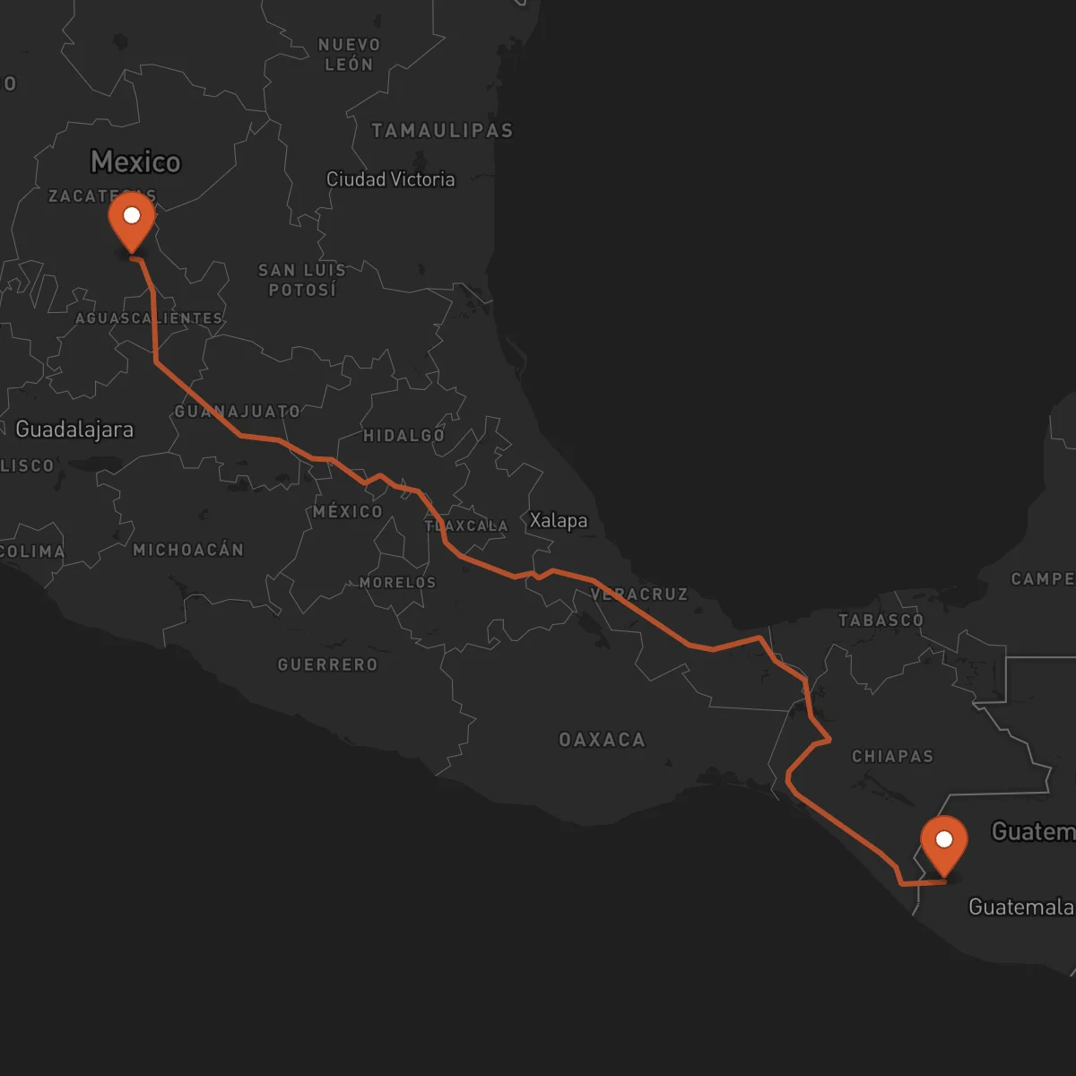 Ruta Zacatecas - San Marcos