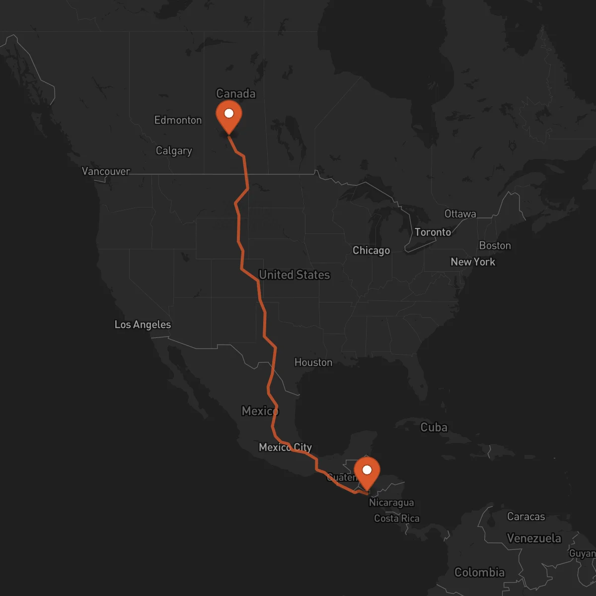 Ruta Saskatoon - San Miguel