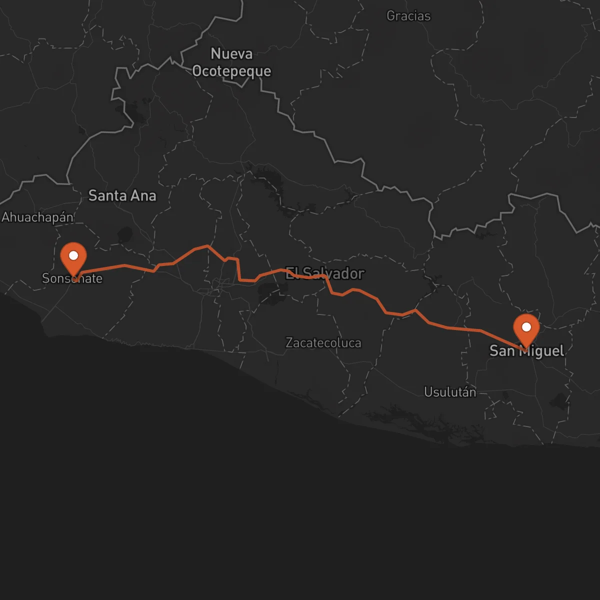 Ruta Sonsonate - San Miguel