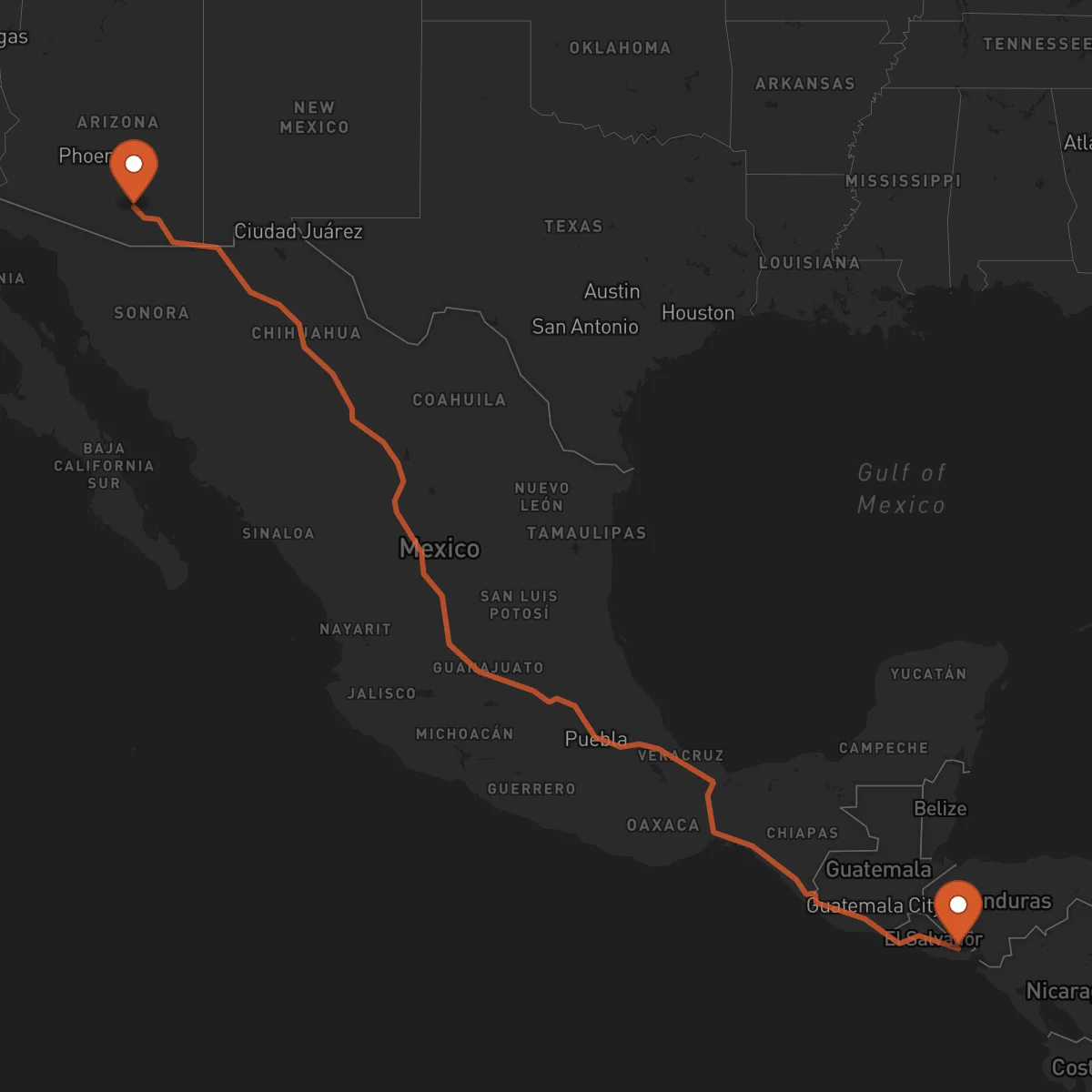 Ruta Tucson - San Miguel