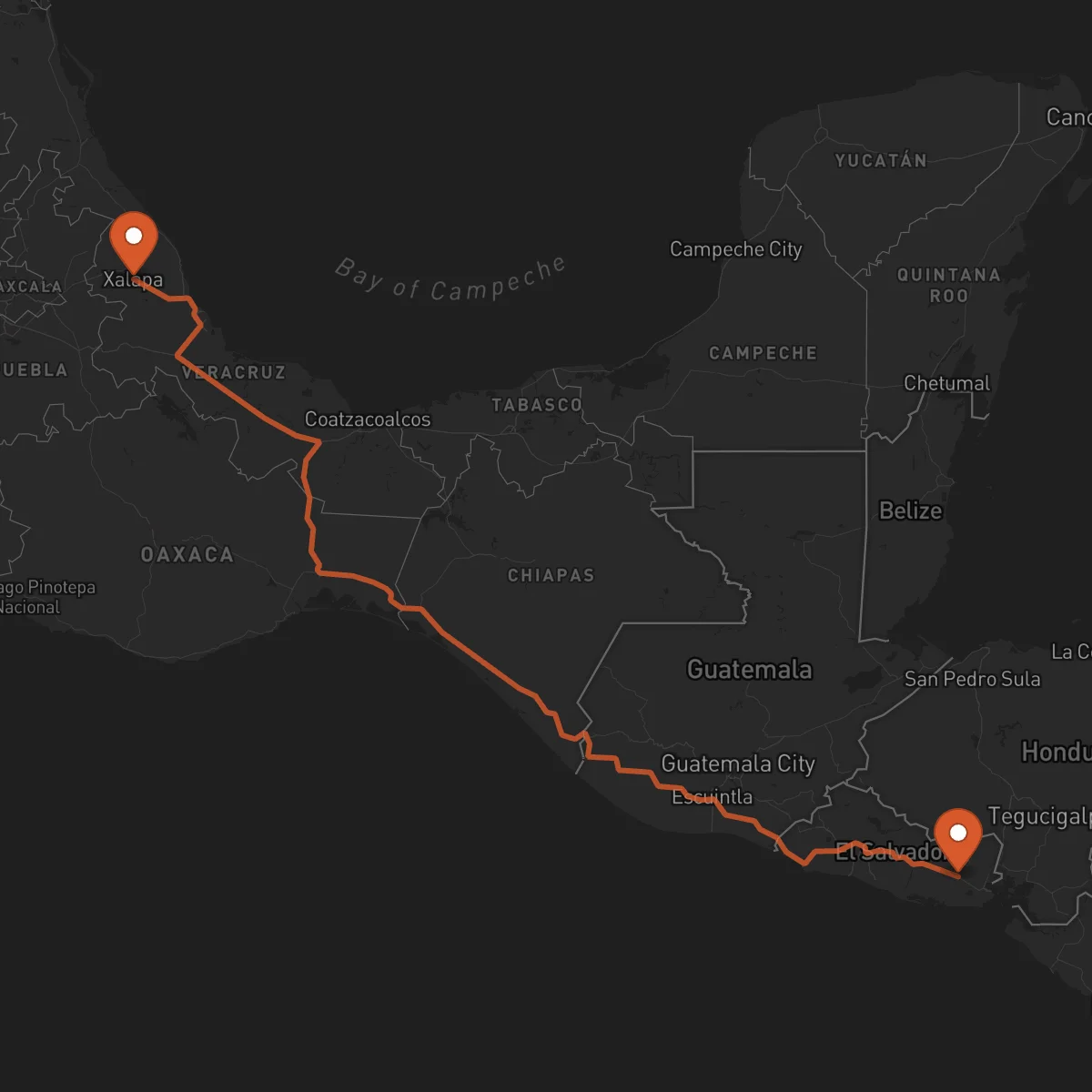 Ruta San Miguel - Xalapa