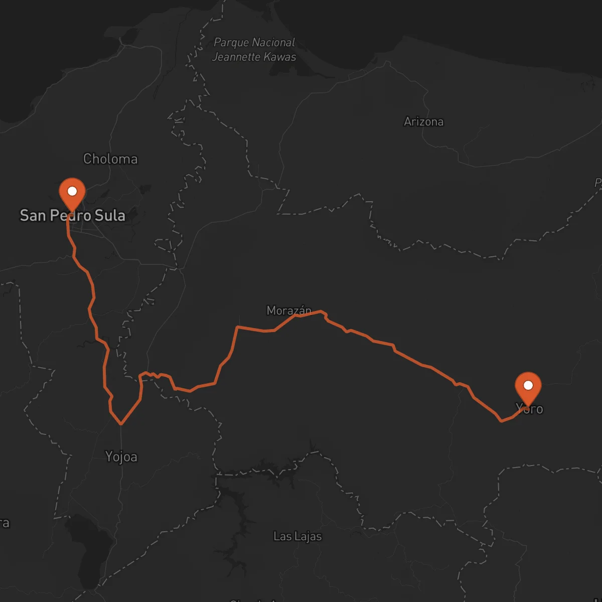 Ruta San Pedro Sula - Yoro