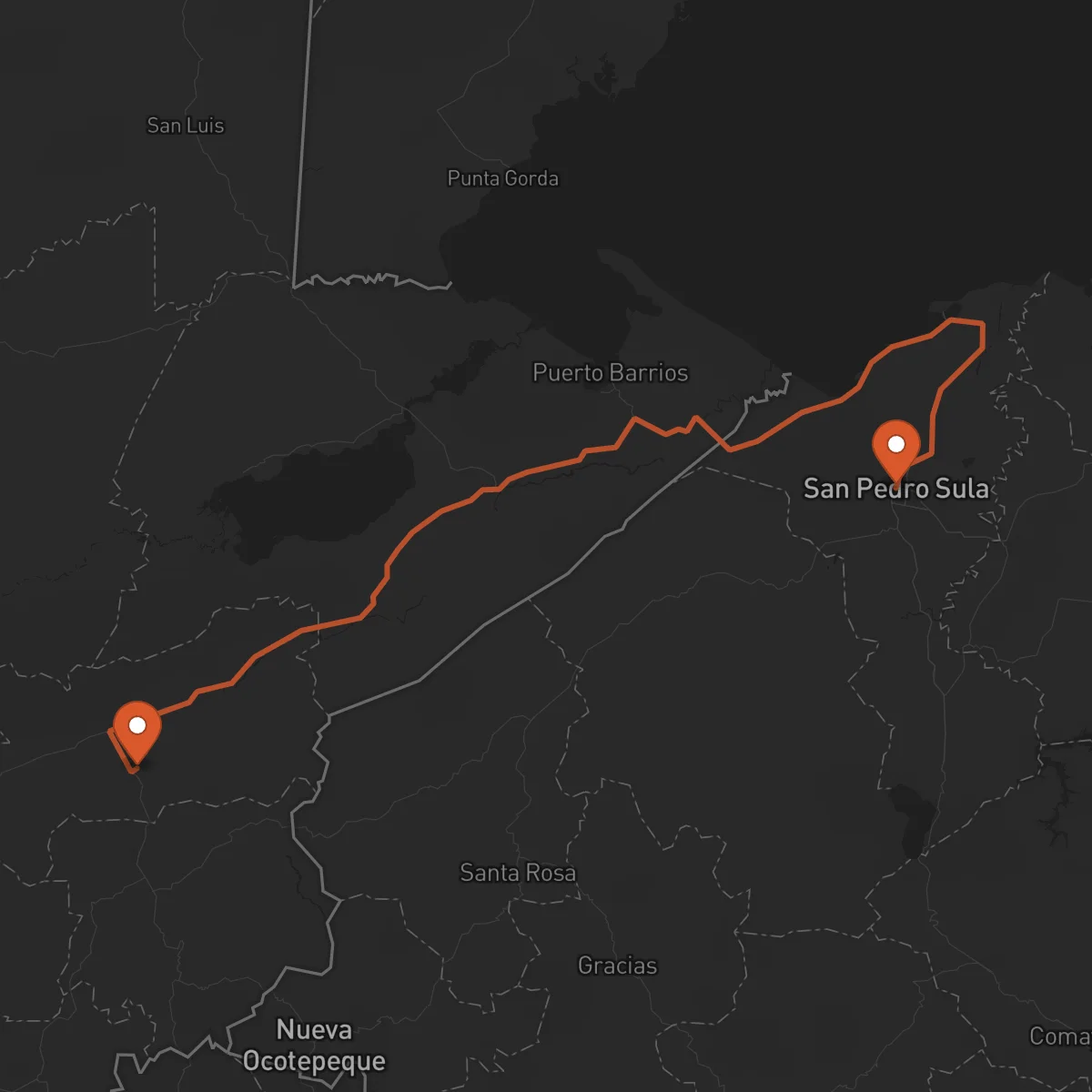Ruta Zacapa - San Pedro Sula
