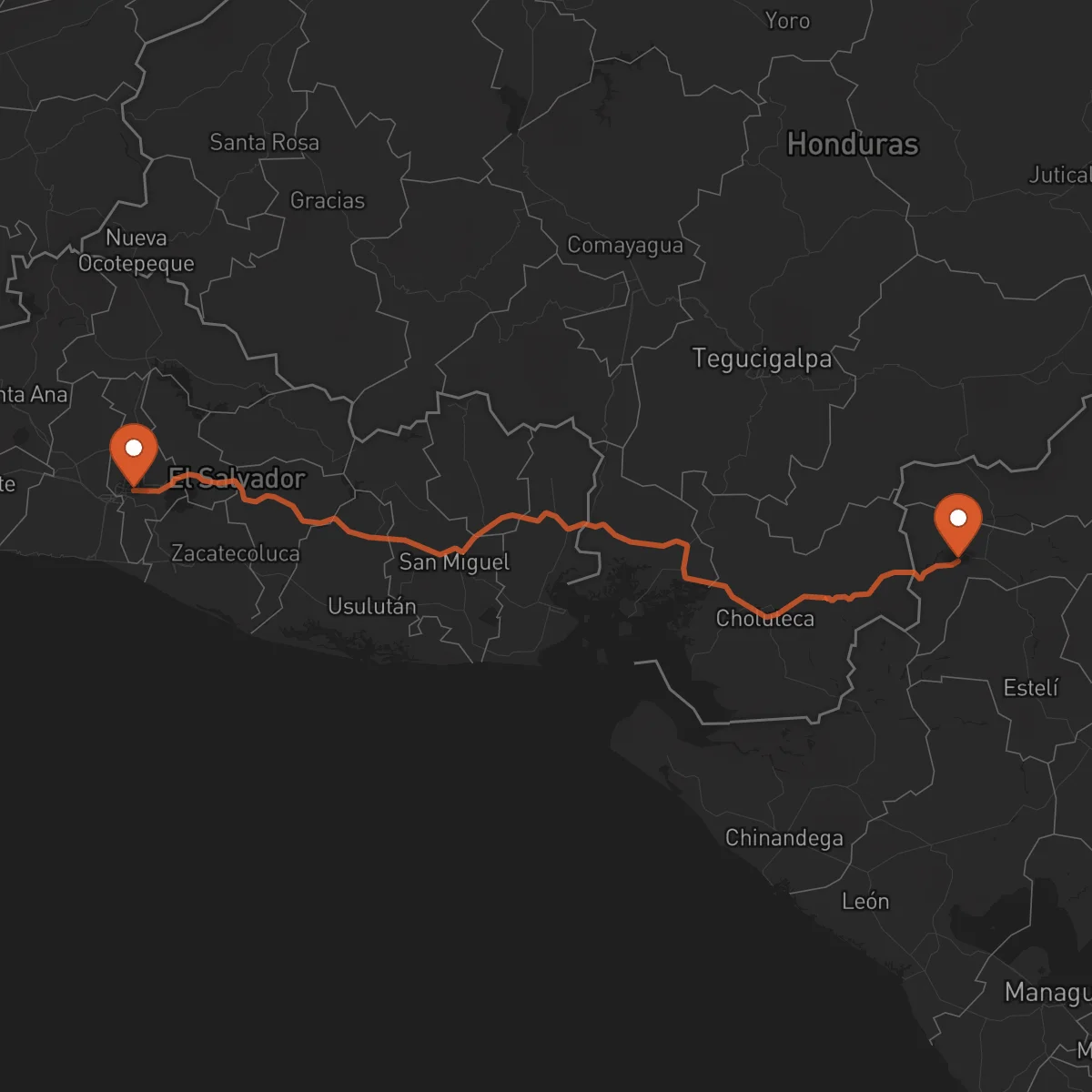 Ruta San Salvador - Somoto