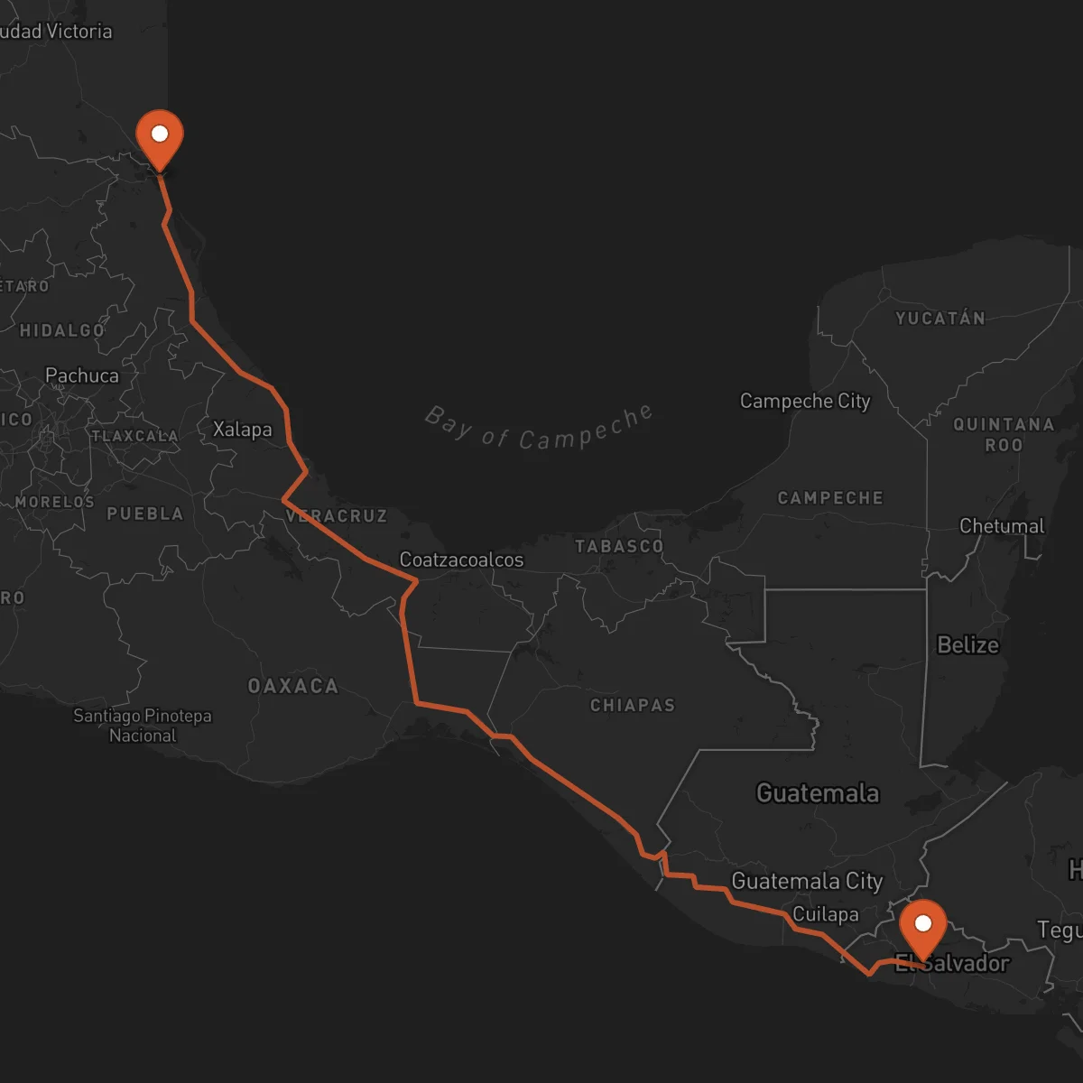 Ruta Tampico - San Salvador