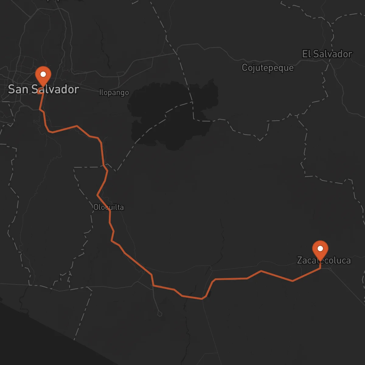 Ruta Zacatecoluca - San Salvador