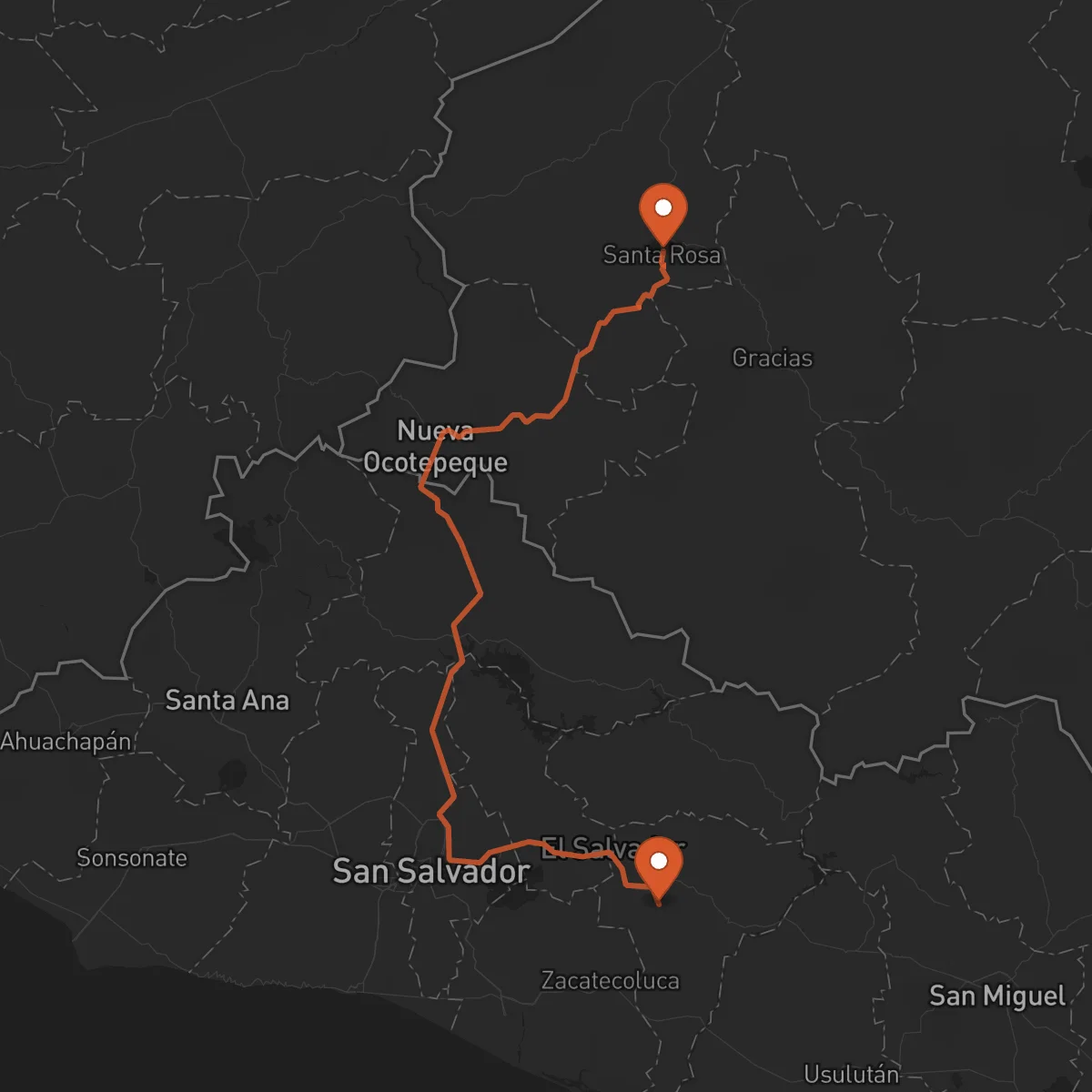 Ruta Santa Rosa de Copán - San Vicente