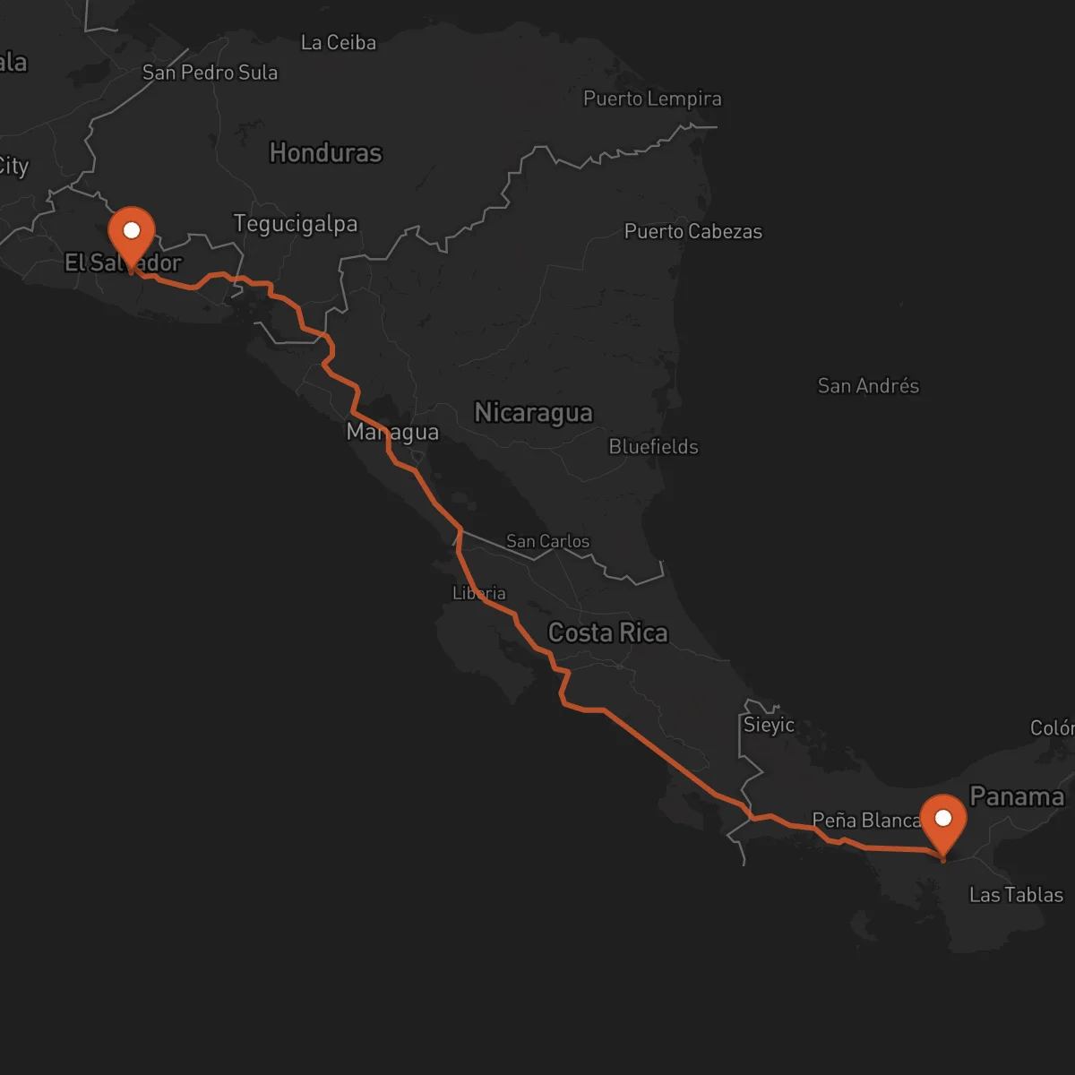 Ruta Santiago de Veraguas - San Vicente