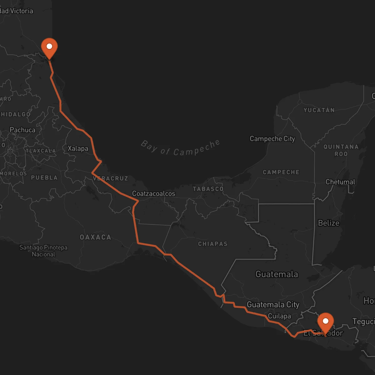 Ruta Tampico - San Vicente