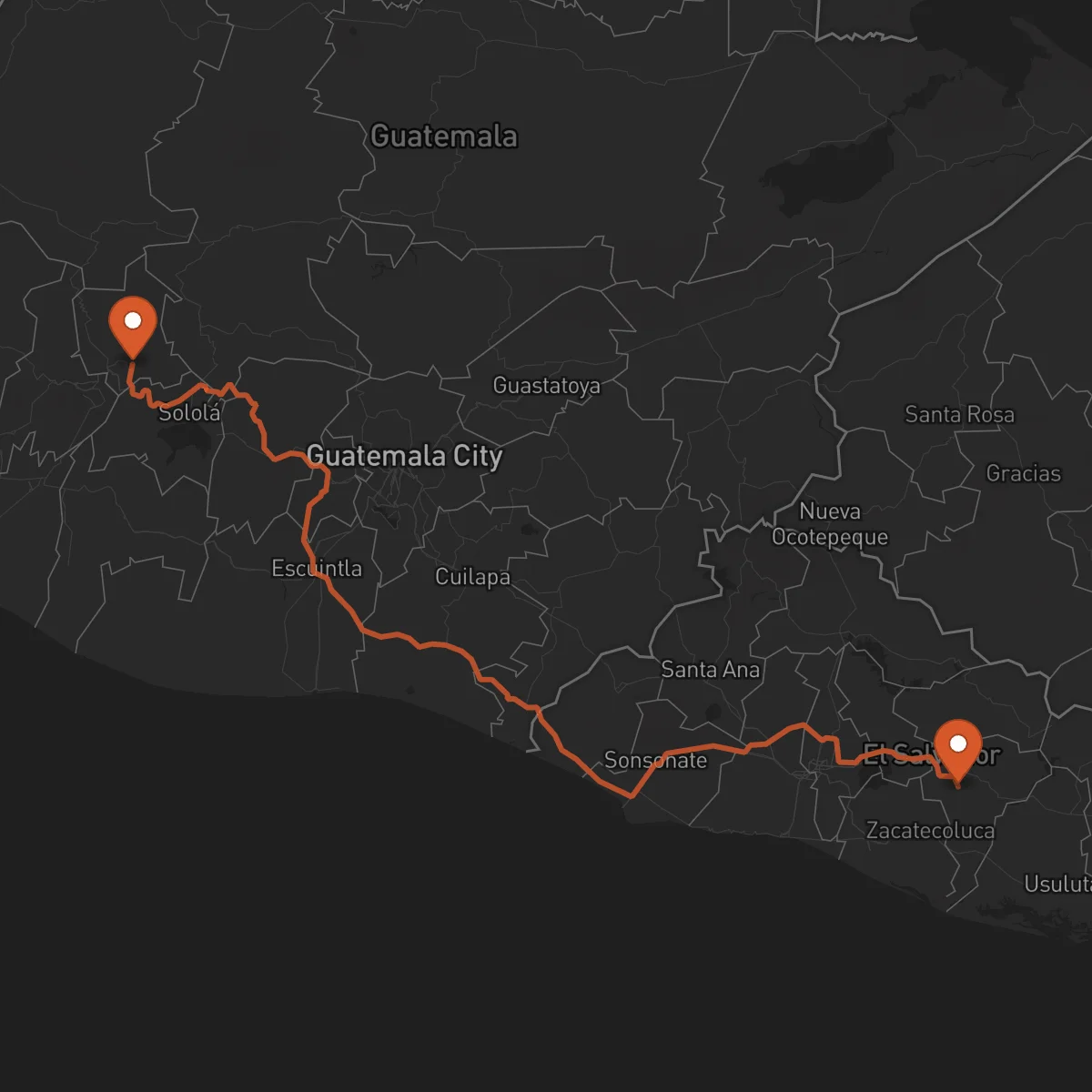 Ruta Totonicapán - San Vicente