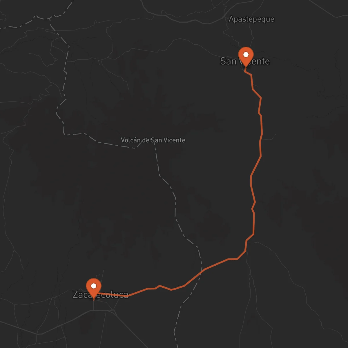 Ruta San Vicente - Zacatecoluca