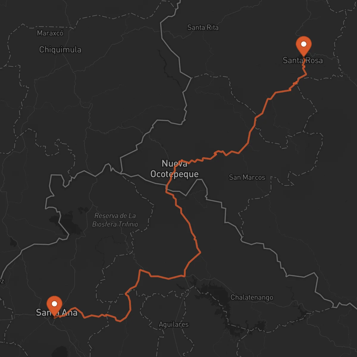 Ruta Santa Rosa de Copán - Santa Ana
