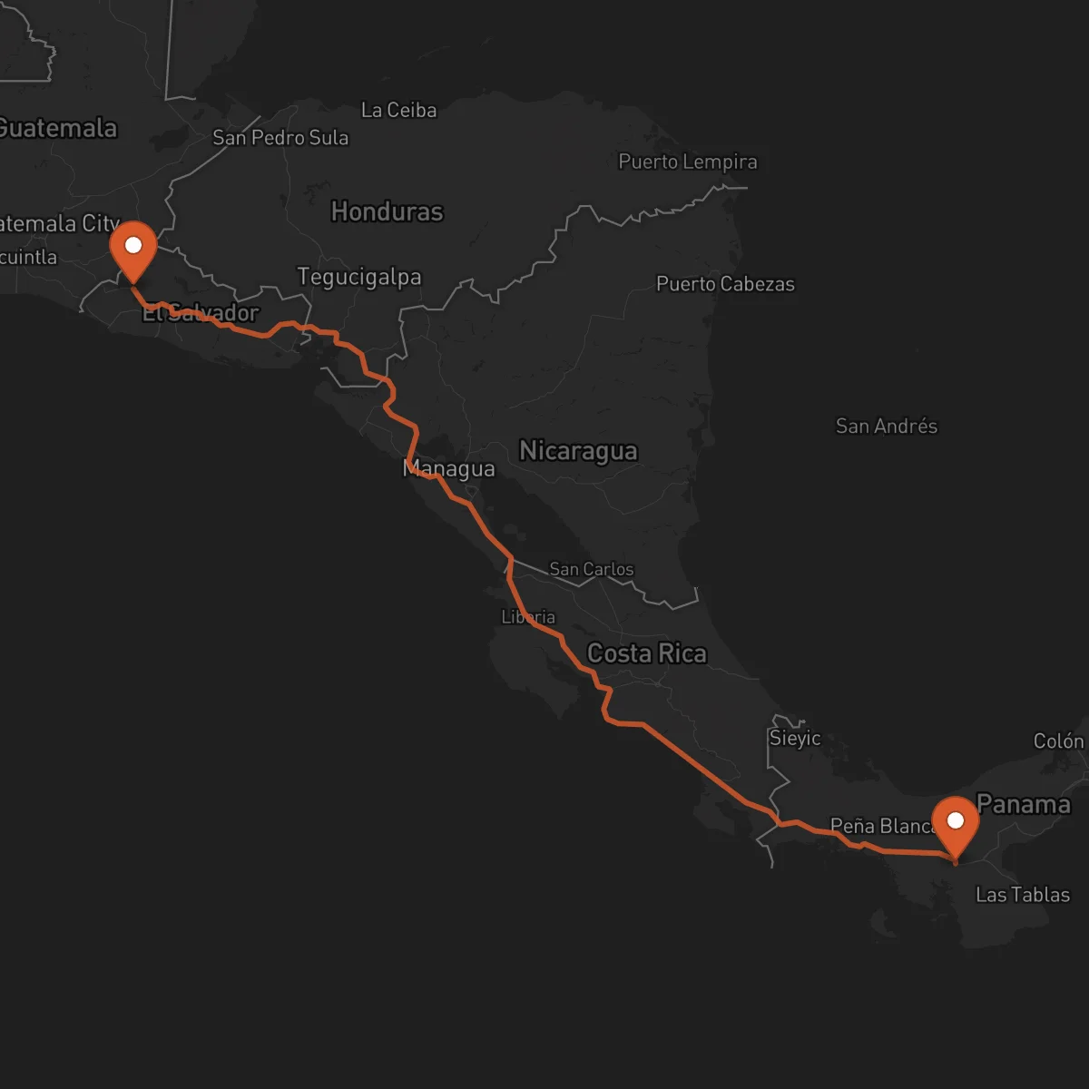 Ruta Santa Ana - Santiago de Veraguas