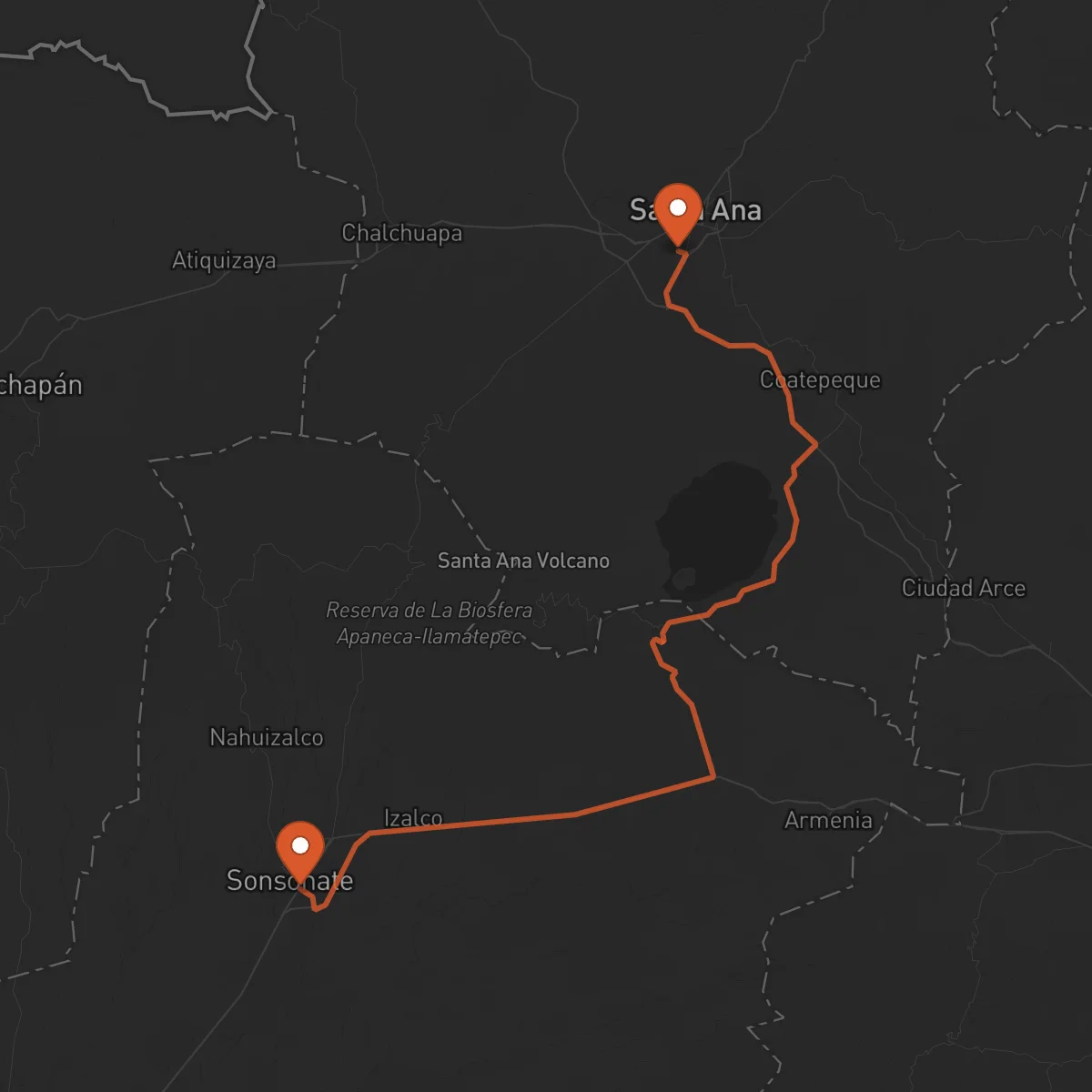 Ruta Santa Ana - Sonsonate