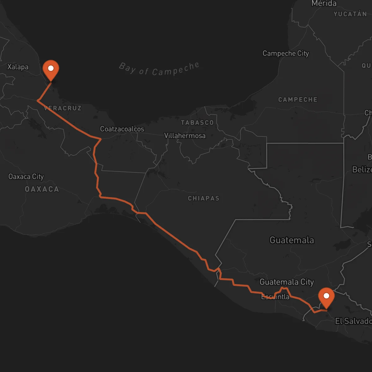 Ruta Santa Ana - Veracruz