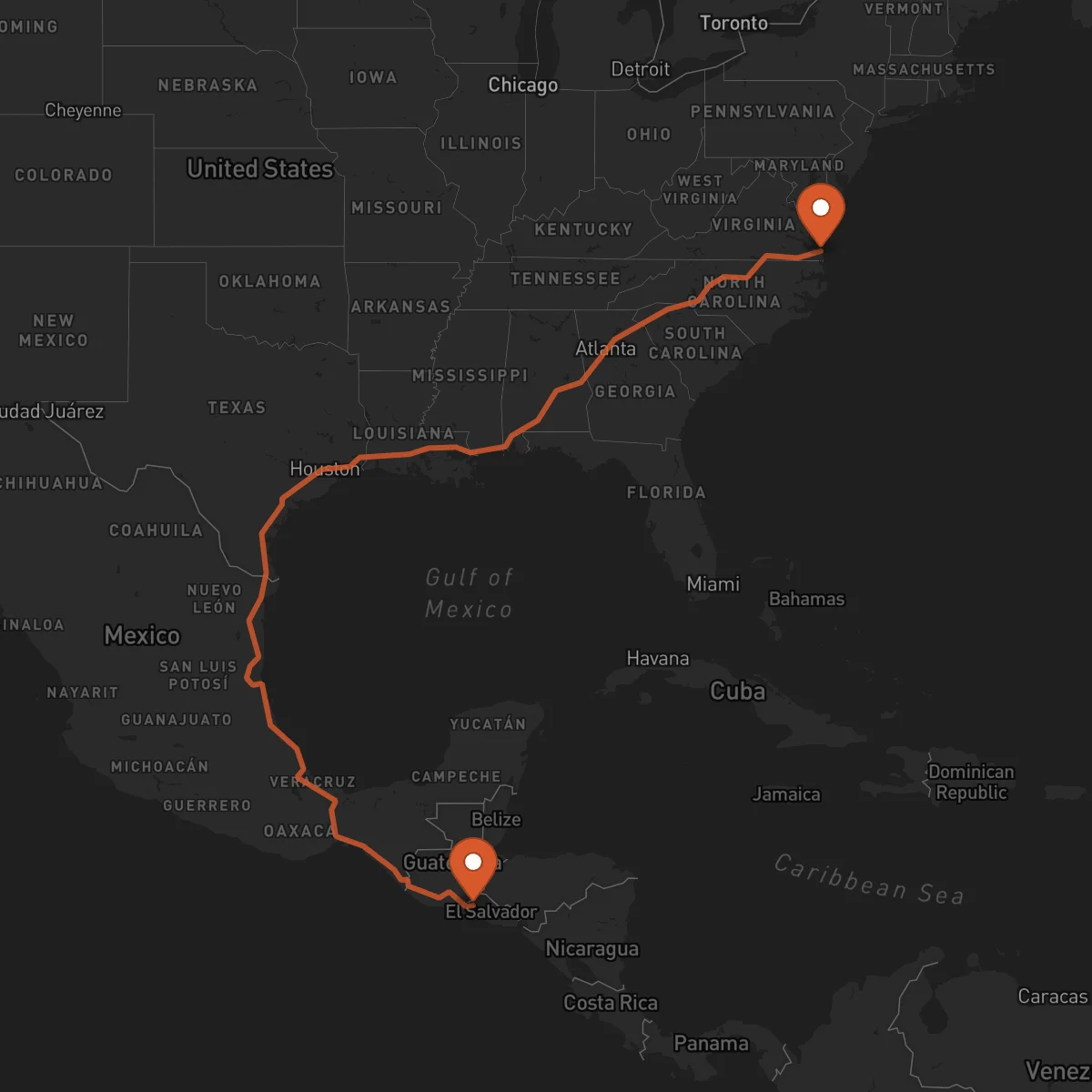 Ruta 버지니아비치 - 산타아나