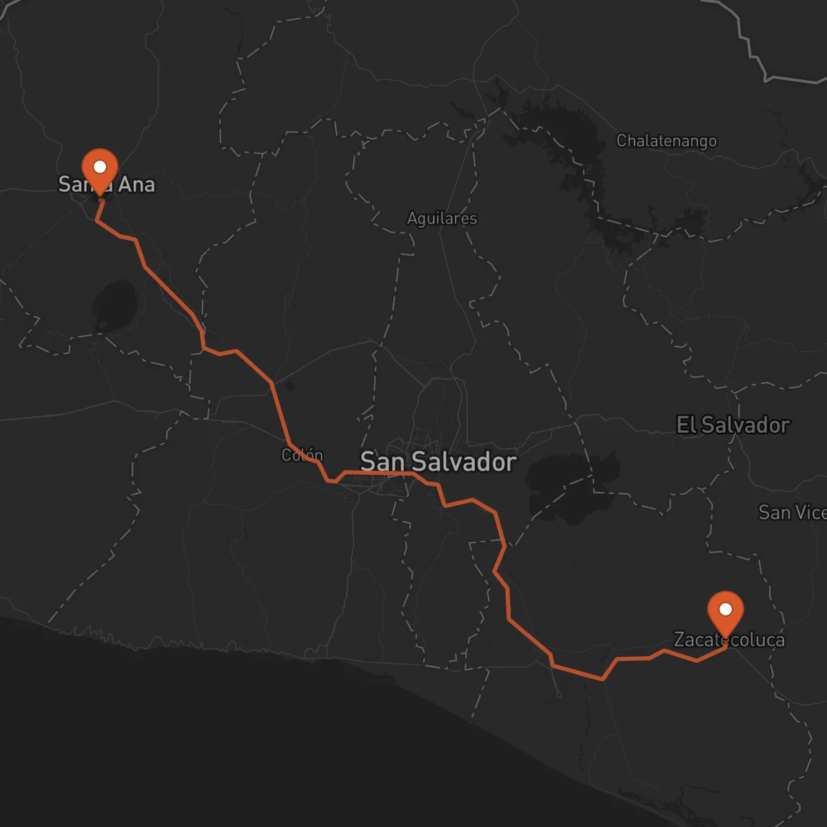 Ruta Santa Ana - Zacatecoluca