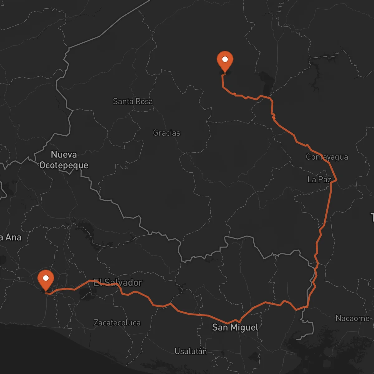 Ruta Santa Bárbara - Santa Tecla