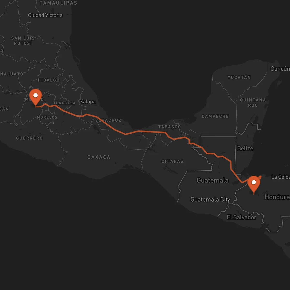 Ruta Toluca - Santa Bárbara