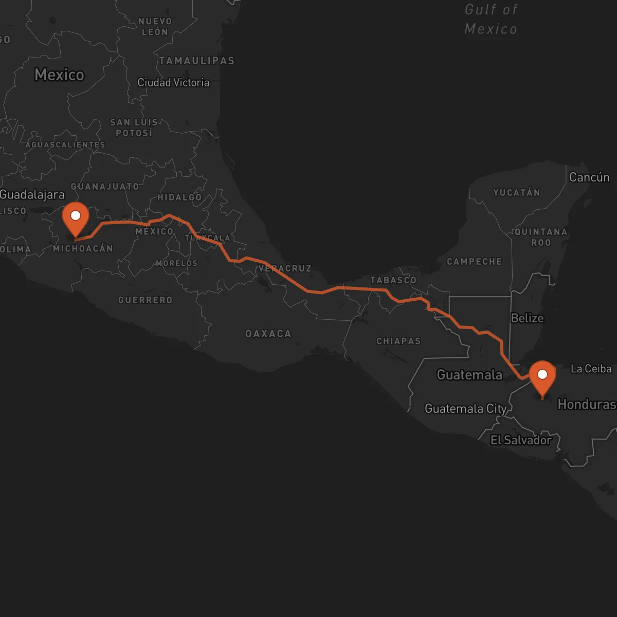 Ruta Uruapan - Santa Bárbara