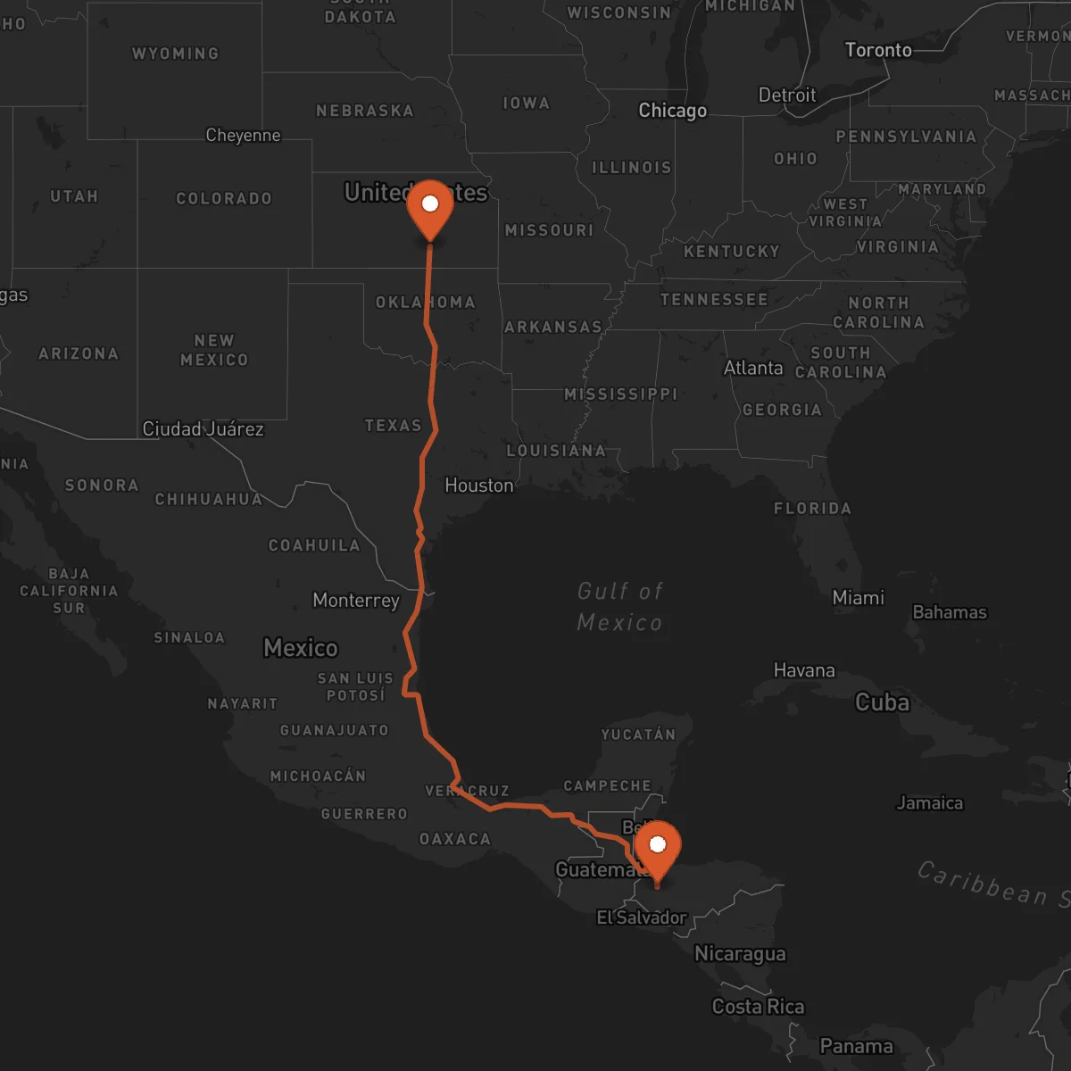 Ruta Santa Bárbara - Wichita
