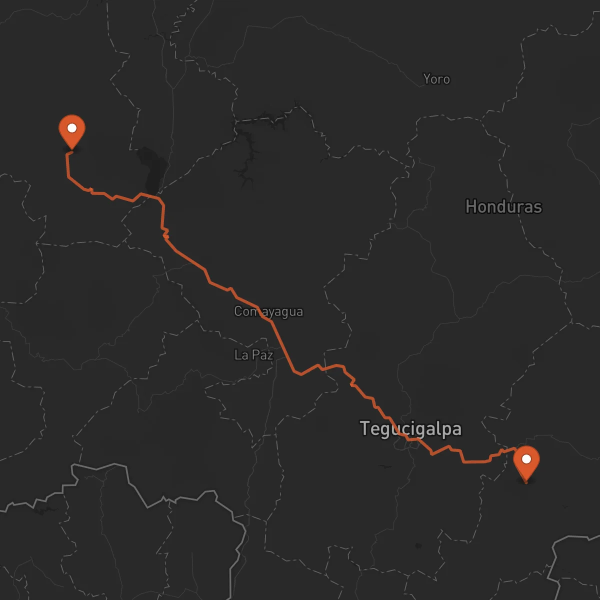Ruta Yuscarán - Santa Bárbara