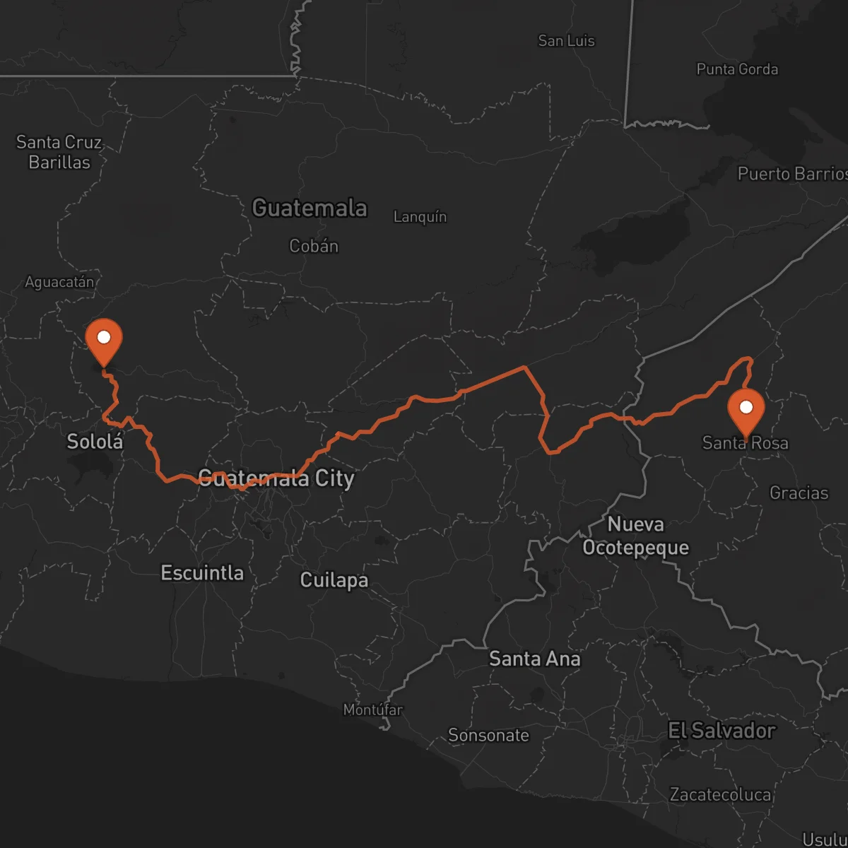 Ruta Santa Rosa de Copán - Santa Cruz del Quiché