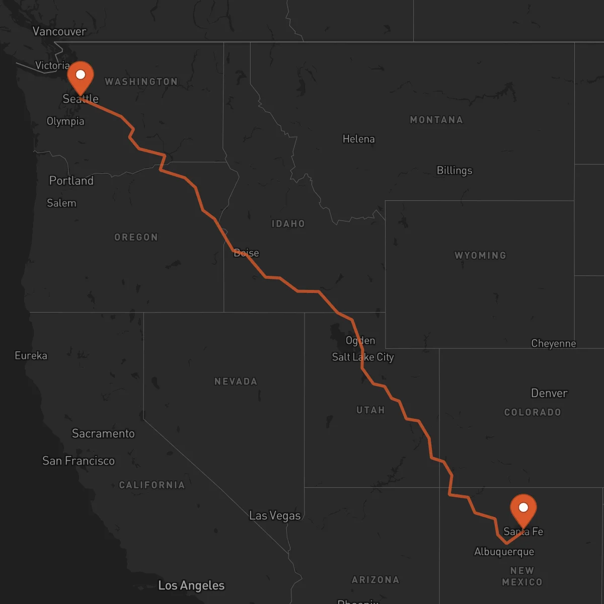 Ruta Santa Fe - Seattle