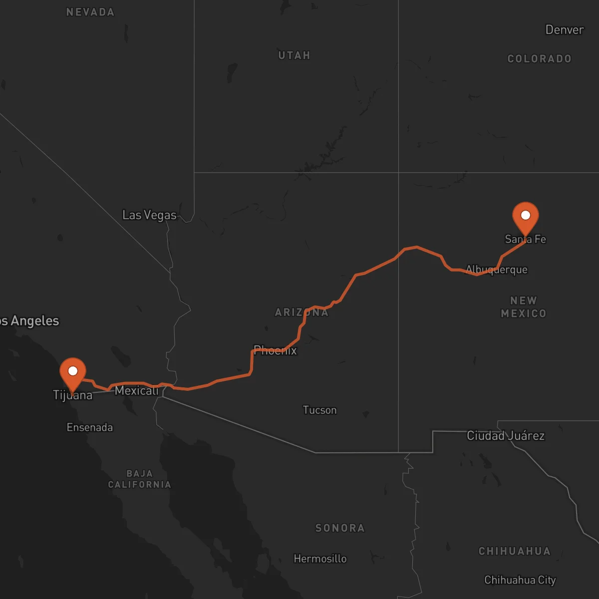 Ruta Tijuana - Santa Fe