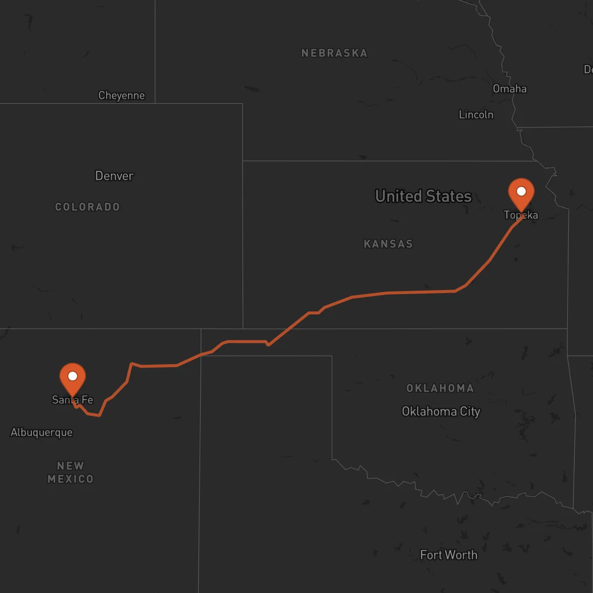 Ruta Topeka - Santa Fe