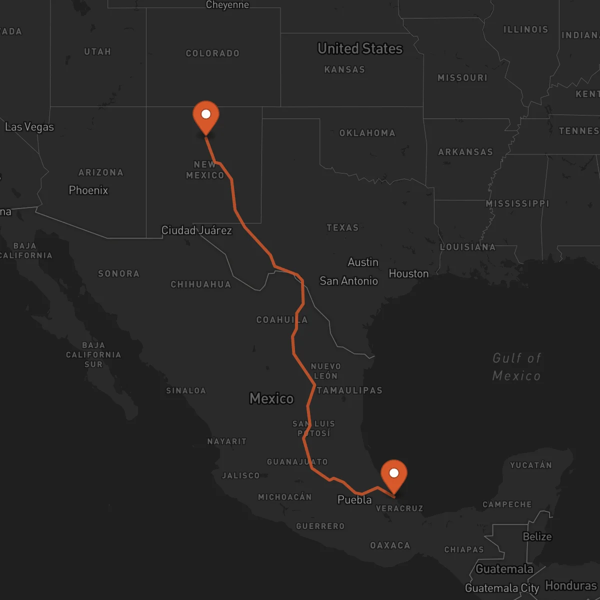 Ruta Veracruz - Santa Fe