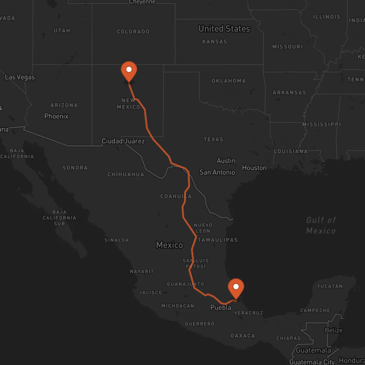 Ruta Santa Fe - Xalapa
