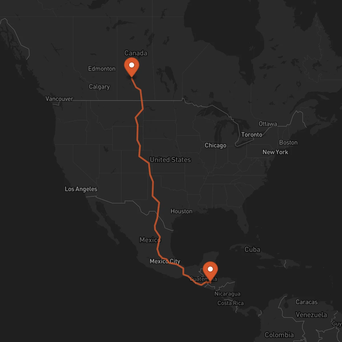Ruta Saskatoon - Santa Rosa de Copán