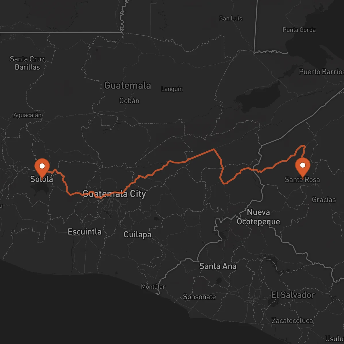 Ruta Sololá - Santa Rosa de Copán