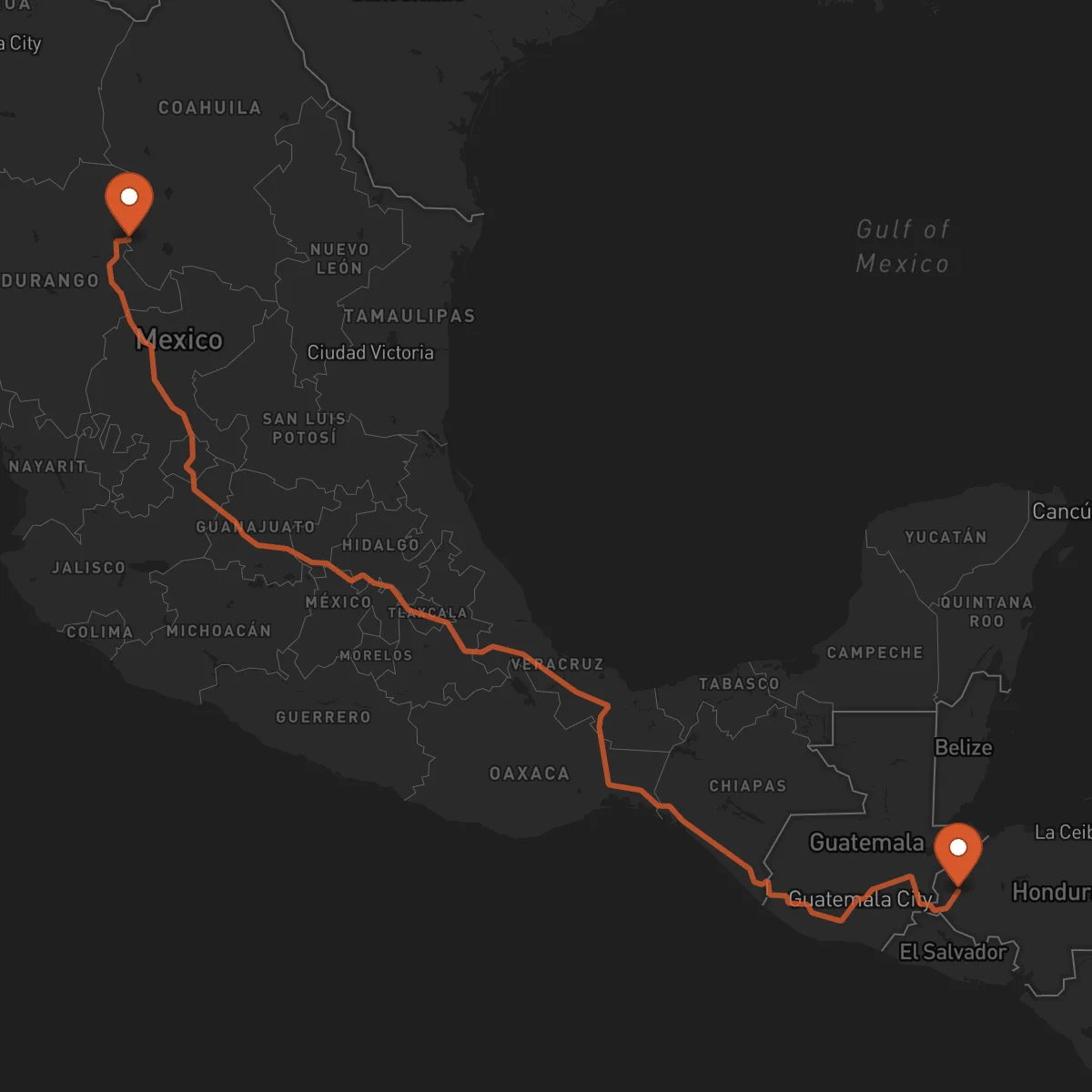 Ruta Santa Rosa de Copán - Torreón
