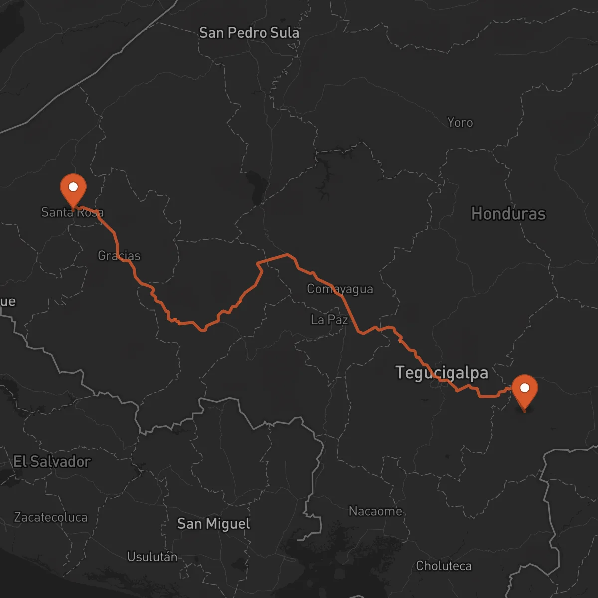 Ruta Santa Rosa de Copán - Yuscarán