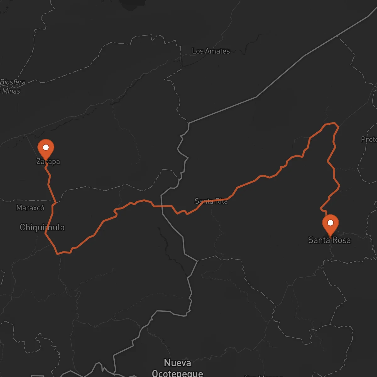 Ruta 산타로사데코판 - 사카파