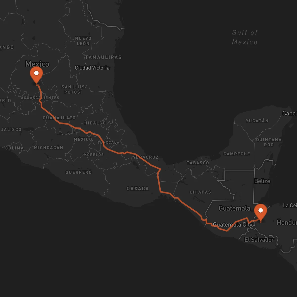 Ruta Zacatecas - Santa Rosa de Copán