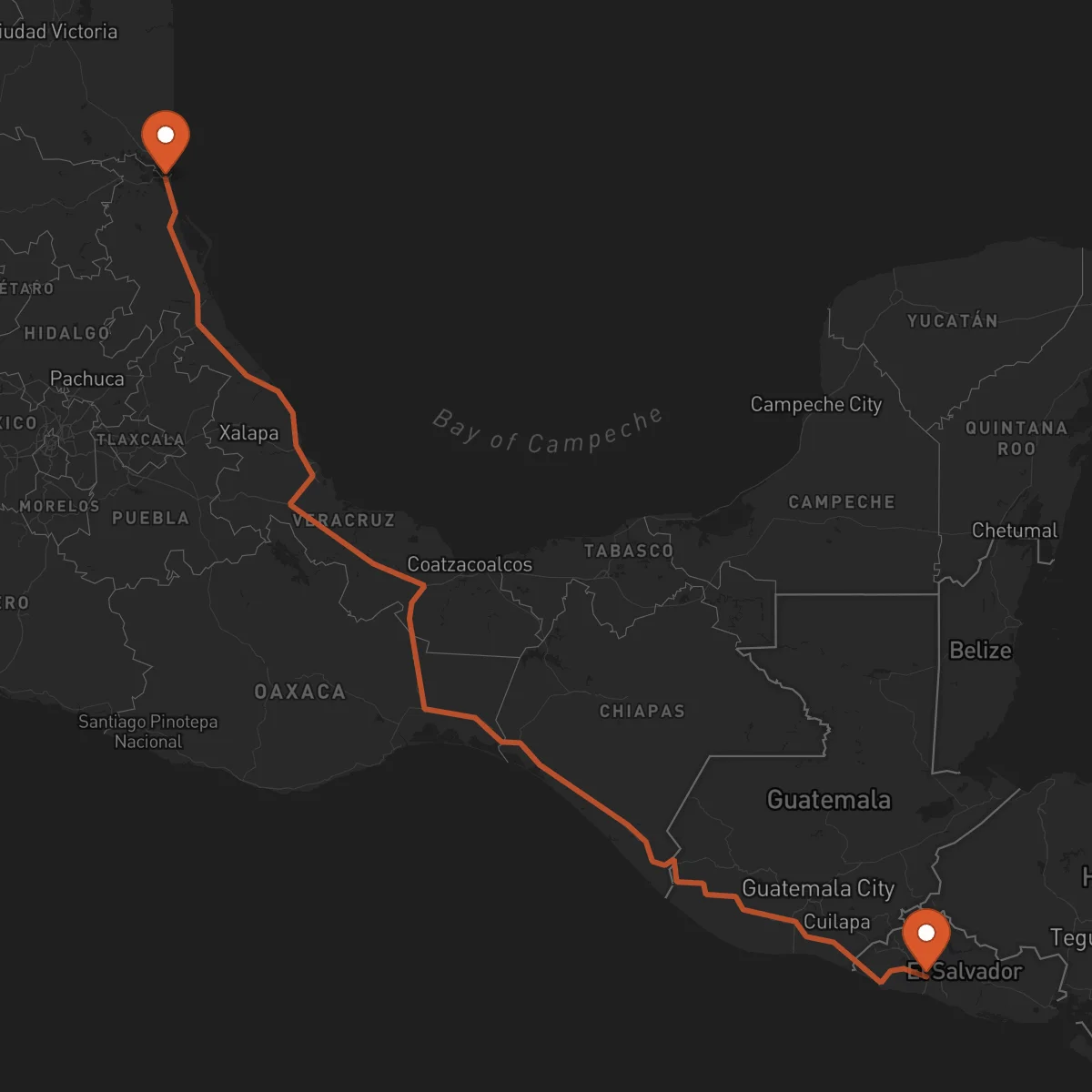 Ruta Tampico - Santa Tecla