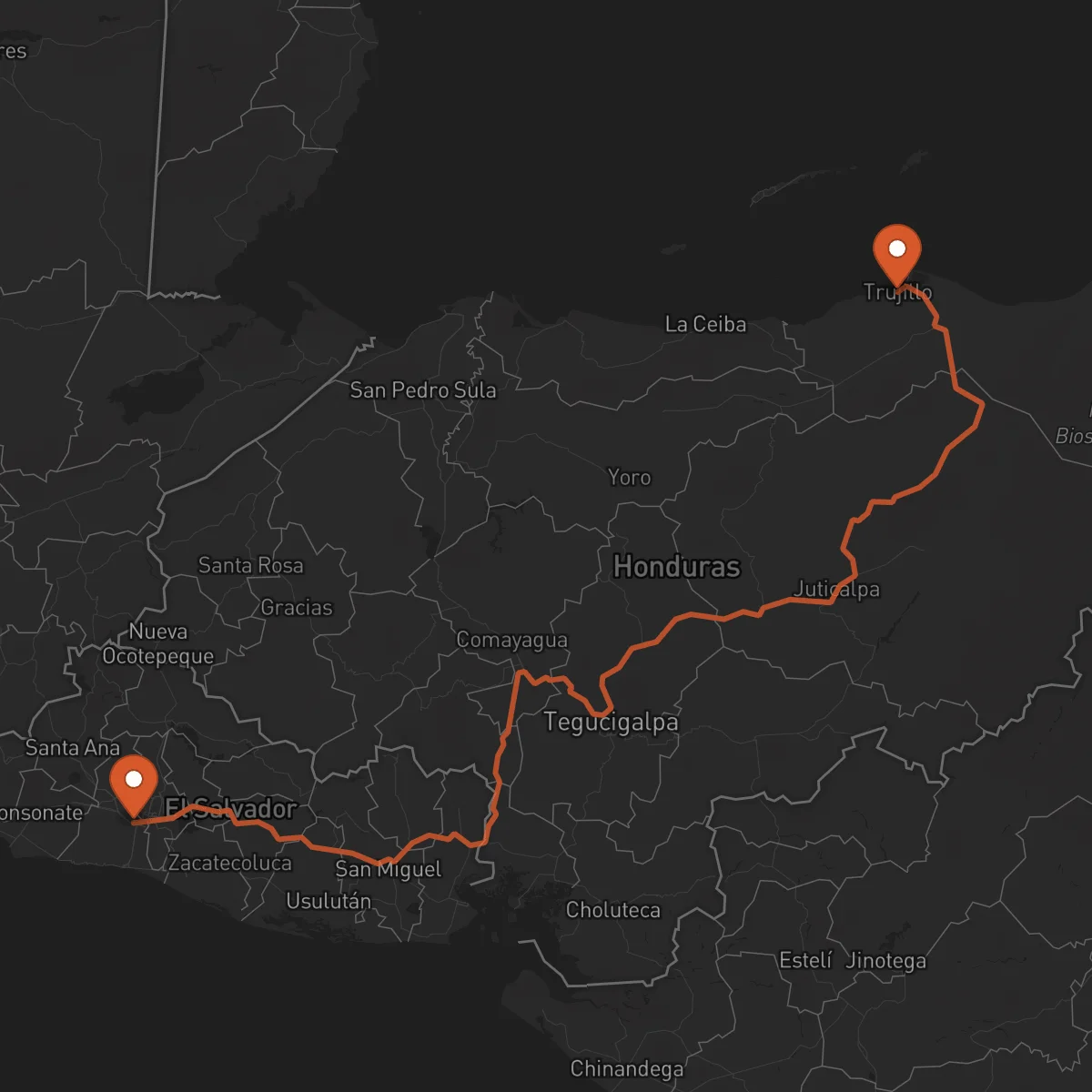 Ruta Trujillo - Santa Tecla