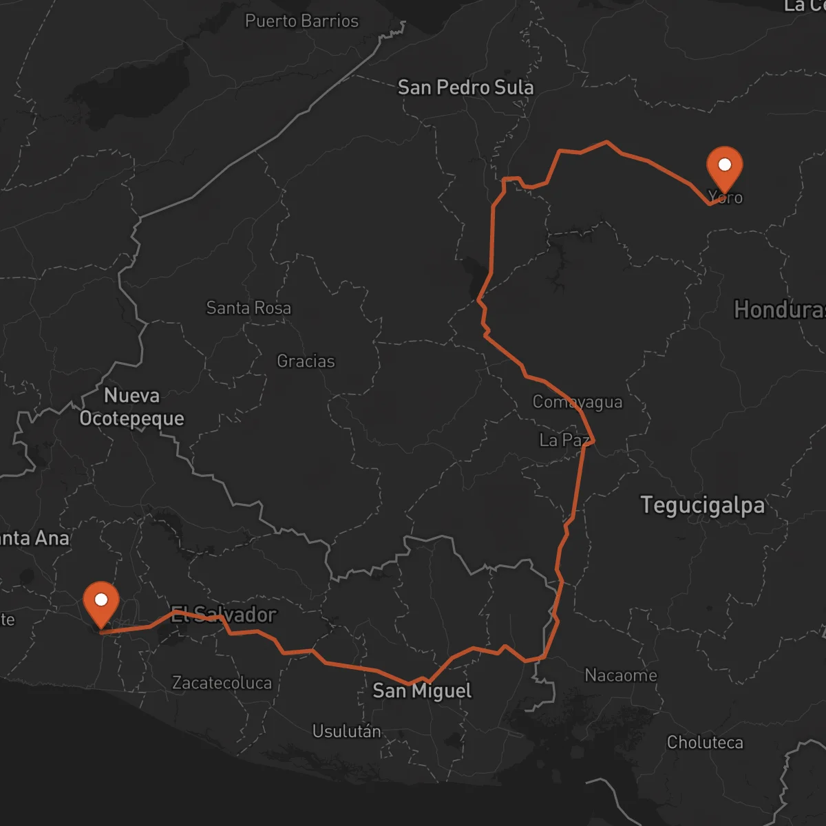 Ruta Yoro - Santa Tecla