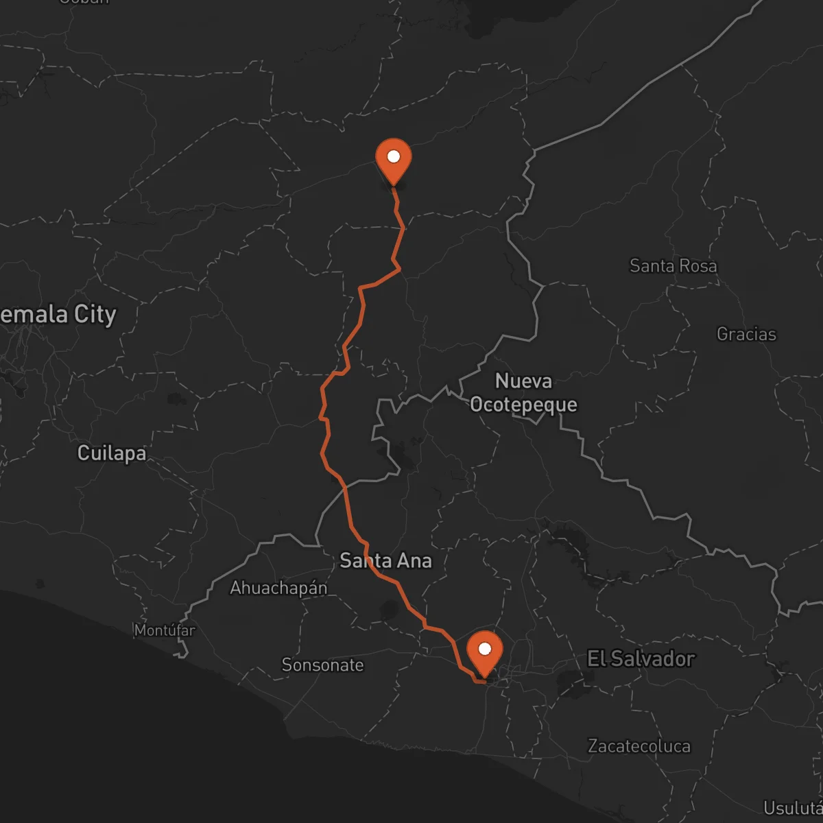 Ruta Zacapa - Santa Tecla
