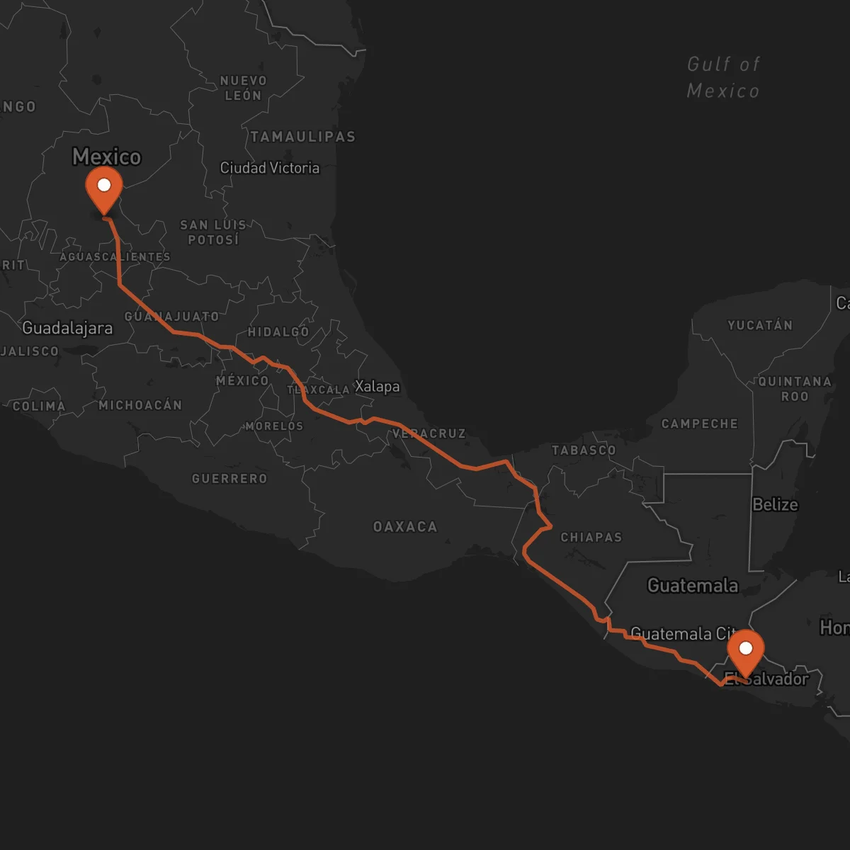 Ruta Zacatecas - Santa Tecla