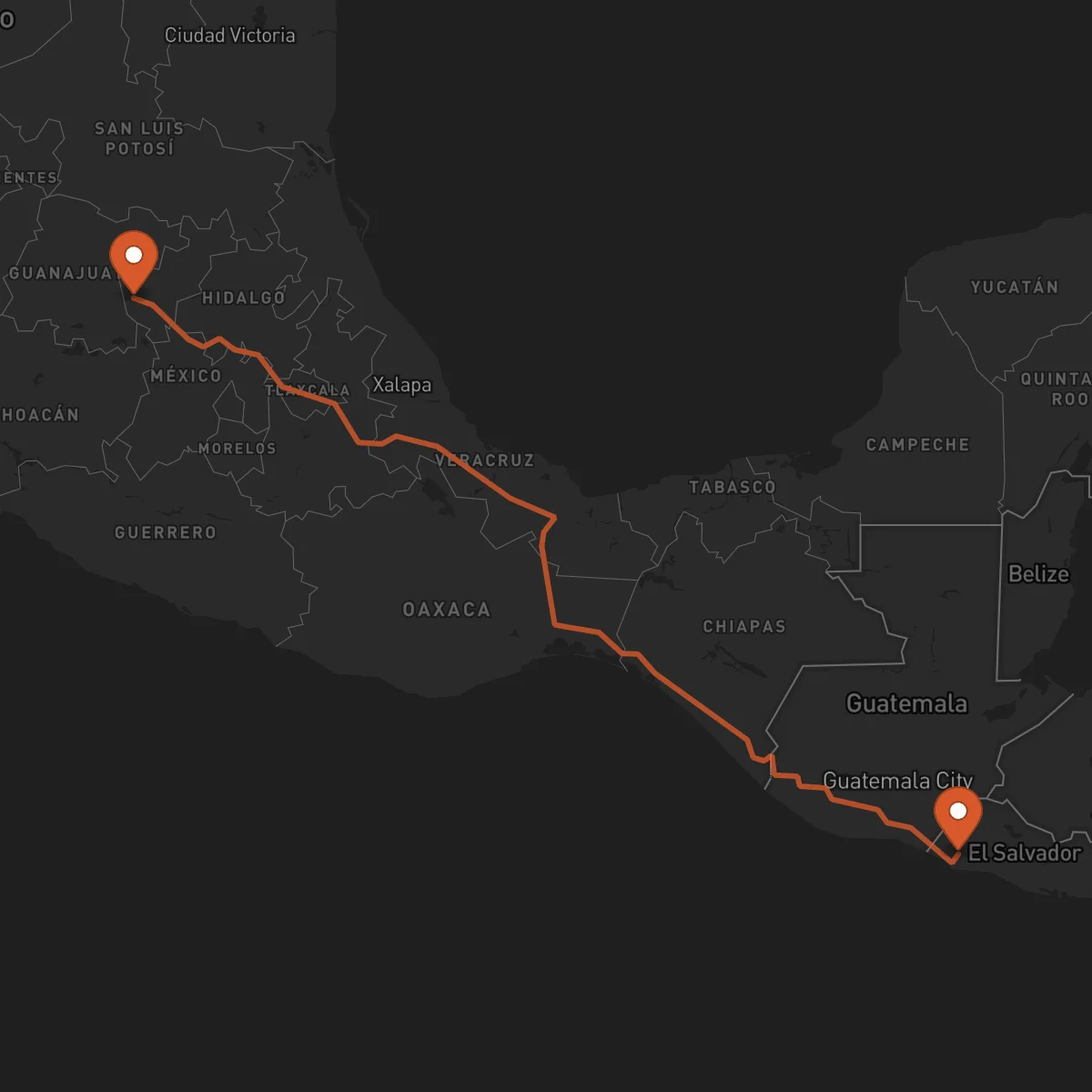Ruta Querétaro - Sonsonate
