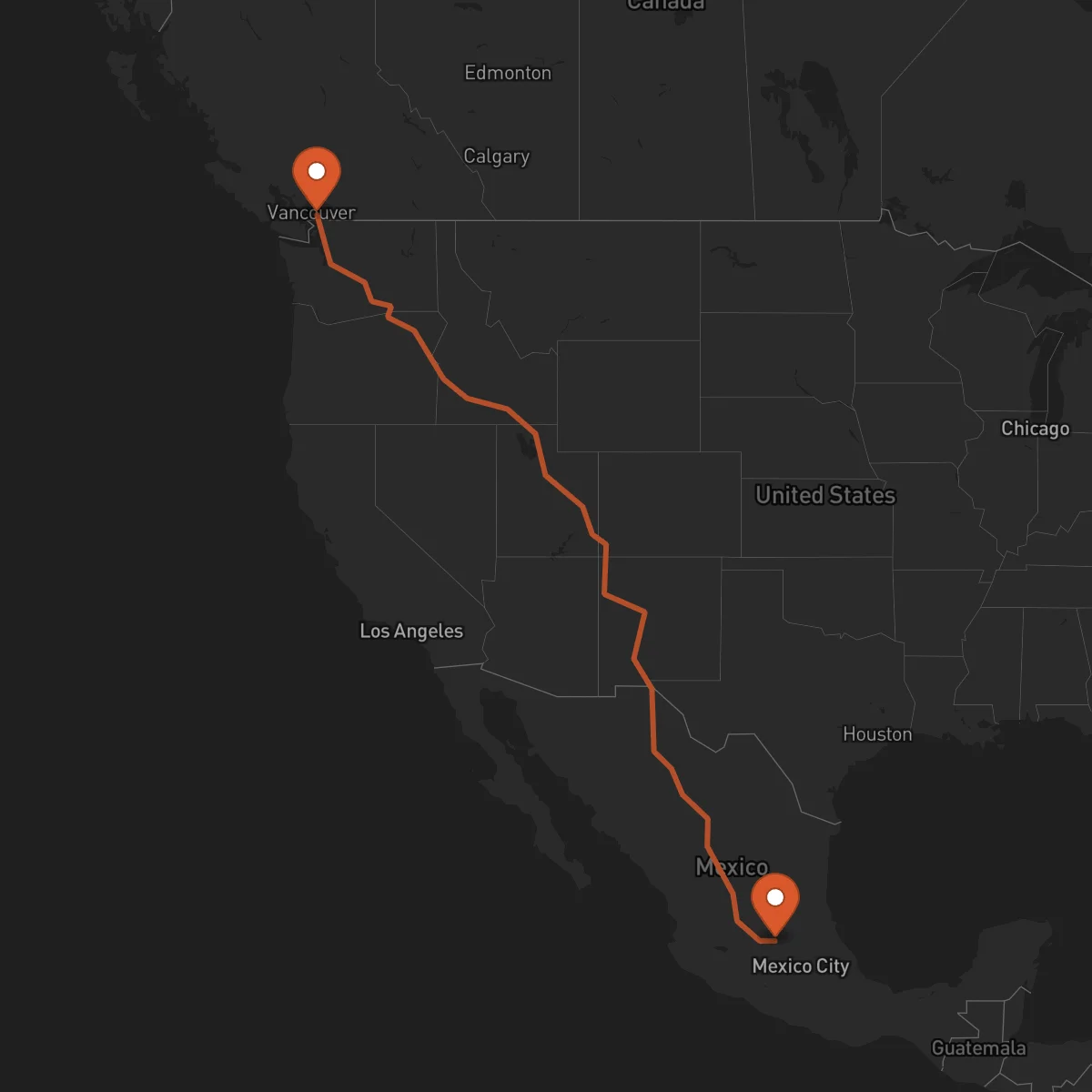 Ruta Santiago de Querétaro - Surrey